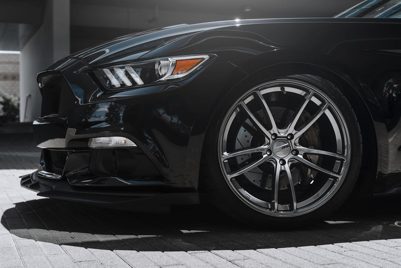 2015 Ford Mustang GT - American Racing MACH FIVE - Gray | American